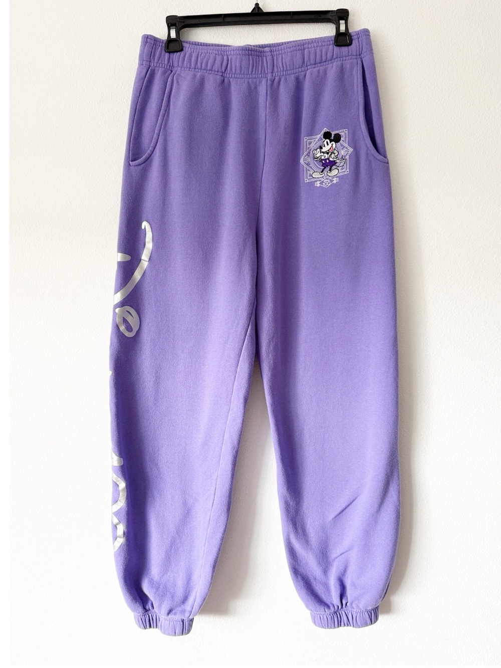 Disney Parks Sweatpants Unisex Small Purple 100 Years of Wonder Joggers Mickey